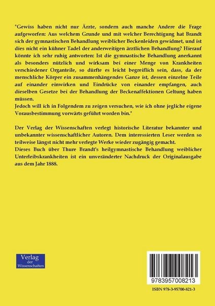 Produktbild: Heilgymnastische Behandlung weiblicher Unterleibserkrankungen