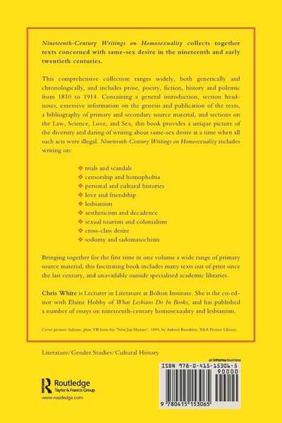 Produktbild: Nineteenth-Century Writings on Homosexuality