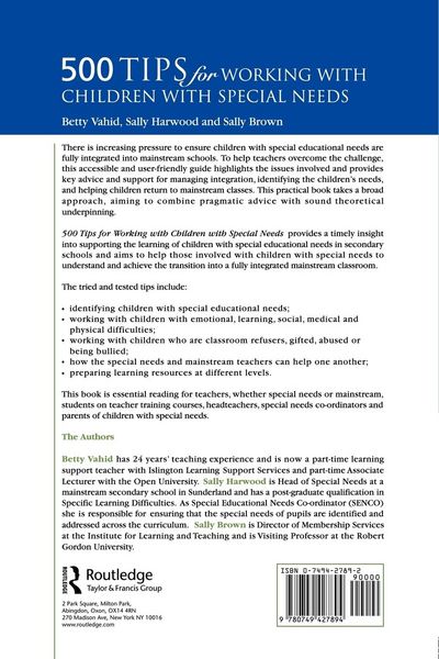 Produktbild: 500 Tips for Working with Children with Special Needs