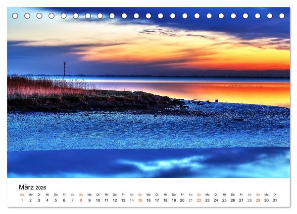 Produktbild: Nordseebad Wremen - Strandimpressionen (Tischkalender 2026 DIN A5 quer), CALVENDO Monatskalender
