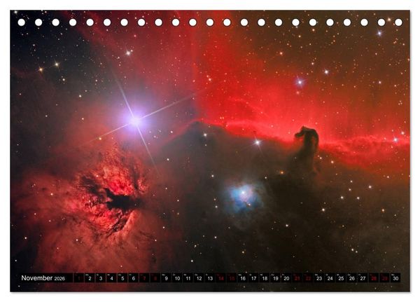 Produktbild: Galaktische Nebel (Tischkalender 2026 DIN A5 quer), CALVENDO Monatskalender