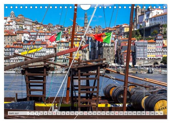 Produktbild: Porto Magisch - Am Ufer des Douro (Wandkalender 2027 DIN A4 quer), CALVENDO Monatskalender