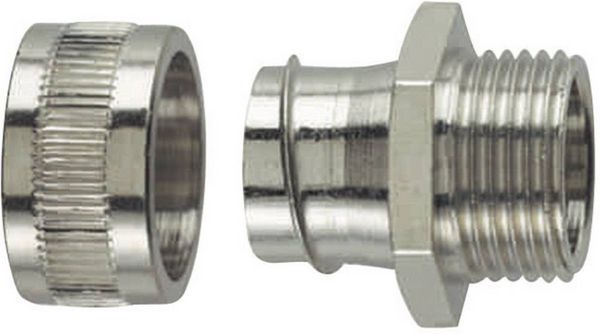 HellermannTyton 166-30307 SC40-FM-M40 Schlauchverschraubung Metall 37.60mm Gerade 1St.