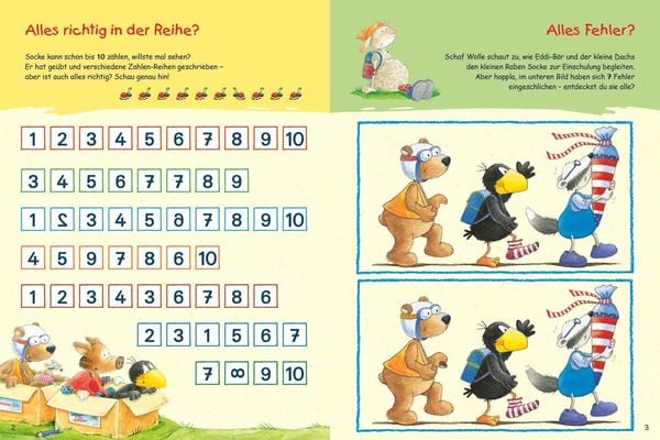Produktbild: Der kleine Rabe Socke: Fehler finden mit dem kleinen Raben Socke