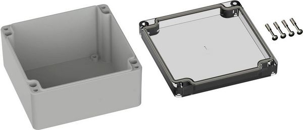 Produktbild: TRU COMPONENTS TC-9065464 Outdoor-Geh&auml;use 122 x 120 x 55 Polycarbonat Lichtgrau (RAL 7035) 1 St.