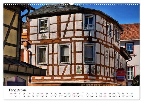 Produktbild: Michelstadt - Fachwerkromantik im Odenwald (Wandkalender 2026 DIN A2 quer), CALVENDO Monatskalender