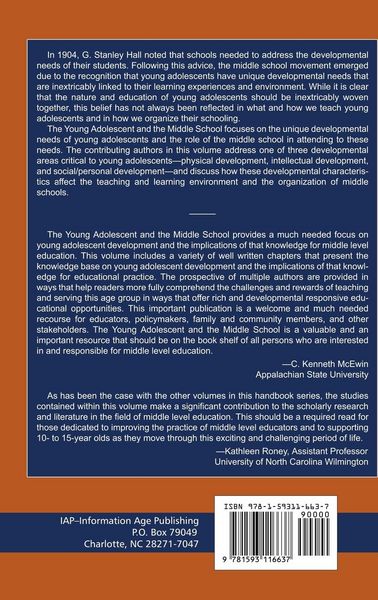 Produktbild: The Young Adolescent and the Middle School (Hc)