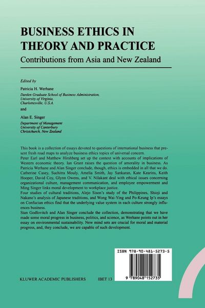 Produktbild: Business Ethics in Theory and Practice