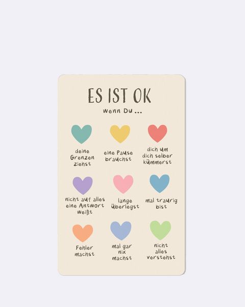 Produktbild: Lunacard Postkarte *Es ist okay