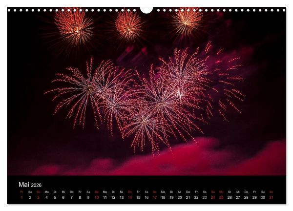 Produktbild: Das Feuerwerk (Wandkalender 2026 DIN A3 quer), CALVENDO Monatskalender