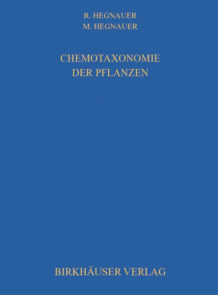 Produktbild: Chemotaxonomie der Pflanzen