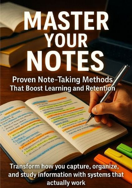 Produktbild: Master Your Notes: Proven Note-Taking Methods That Boost Learning and Retention