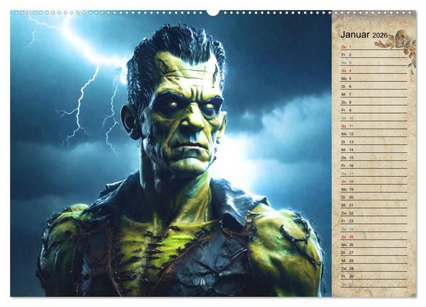 Produktbild: Viktorianische Schrecken (Wandkalender 2026 DIN A2 quer), CALVENDO Monatskalender