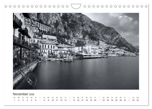 Produktbild: Limone sul Garda schwarzwei&szlig; (Wandkalender 2026 DIN A4 quer), CALVENDO Monatskalender