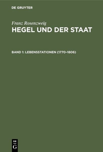 Produktbild: Lebensstationen (1770&ndash;1806)