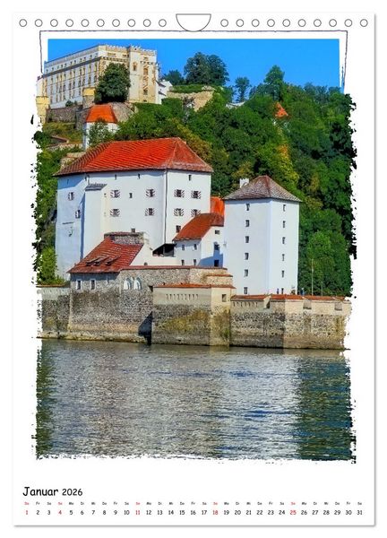 Produktbild: Ein Spaziergang durch Passau (Wandkalender 2026 DIN A4 hoch), CALVENDO Monatskalender