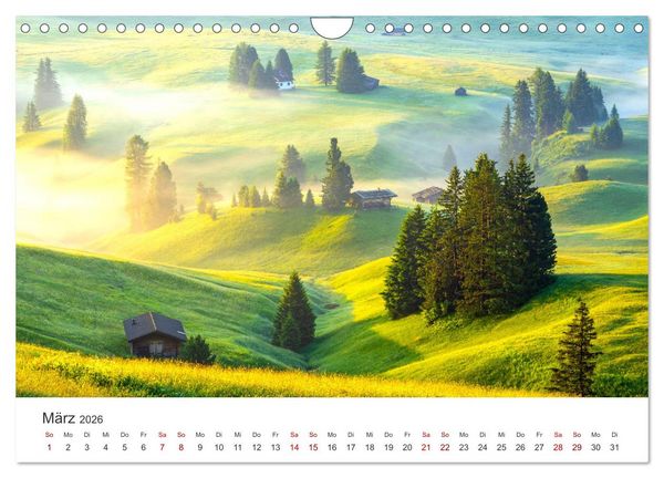 Produktbild: Seiser Alm - Im Herzen der Dolomiten. (Wandkalender 2026 DIN A4 quer), CALVENDO Monatskalender