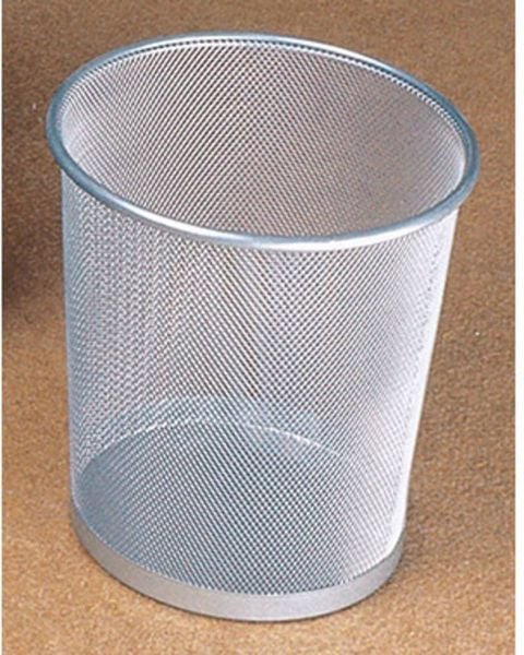 Papierkorb 15l Mesh silber