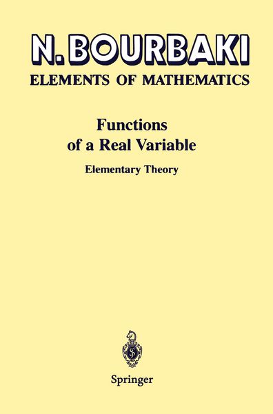 Produktbild: Functions of a Real Variable