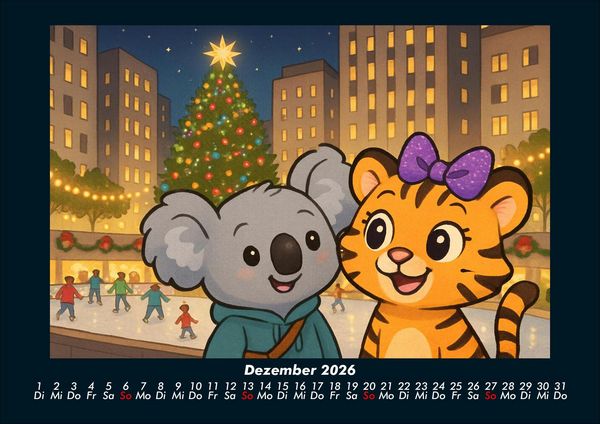Produktbild: Kiki & Tina - Ein Jahr in New York 2026 Fotokalender DIN A4
