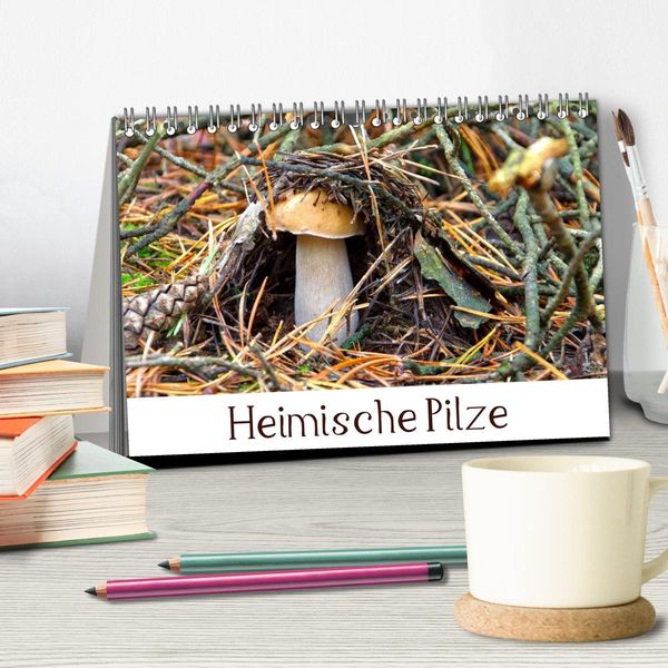 Produktbild: Heimische Pilze (Tischkalender 2026 DIN A5 quer), CALVENDO Monatskalender