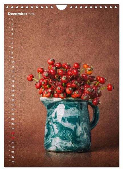 Produktbild: Blumenschmuck in Bunzlau Keramik (Wandkalender 2026 DIN A4 hoch), CALVENDO Monatskalender