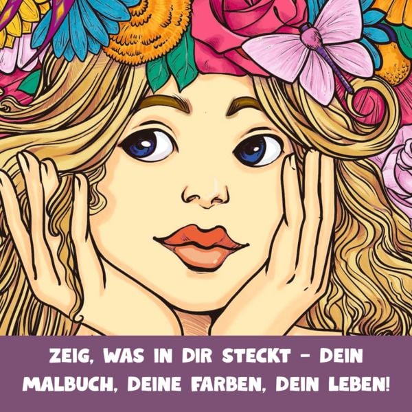 Produktbild: Malbuch M&auml;dchenzeit