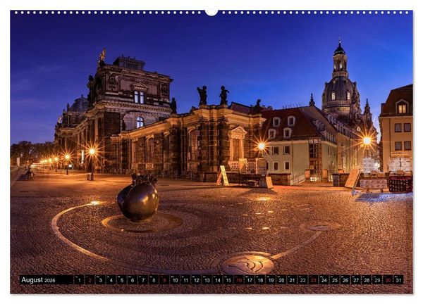 Produktbild: Dresden: Impressionen aus Stadt und Umgebung (hochwertiger Premium Wandkalender 2026 DIN A2 quer), Kunstdruck in Hochglanz
