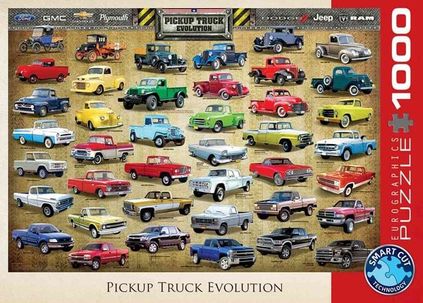 Eurographics 6000-0681 - Pickup Truck Evolution , Puzzle, 1.000 Teile