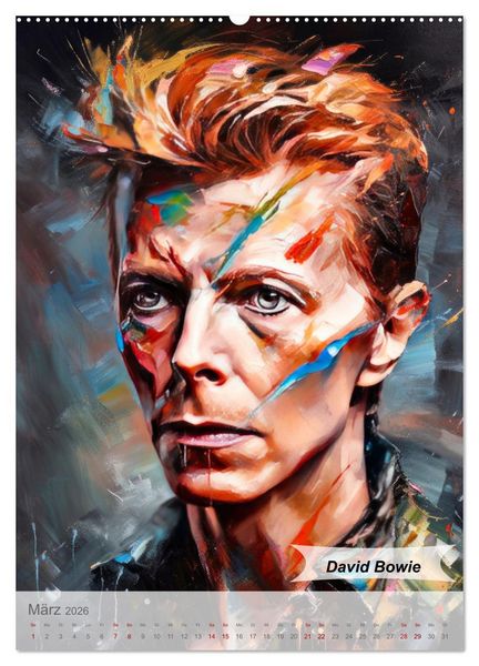 Produktbild: POP Legenden in Pop-Art (Wandkalender 2026 DIN A2 hoch), CALVENDO Monatskalender