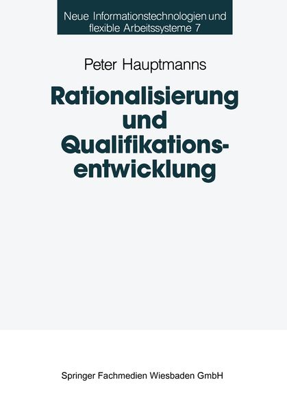 Produktbild: Rationalisierung und Qualifikationsentwicklung