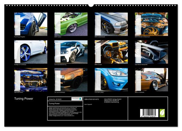 Produktbild: Tuning Power (hochwertiger Premium Wandkalender 2026 DIN A2 quer), Kunstdruck in Hochglanz