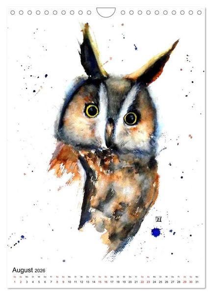 Produktbild: Tiere in Aquarell 2026 - von Ruth Trinczek (Wandkalender 2026 DIN A4 hoch), CALVENDO Monatskalender