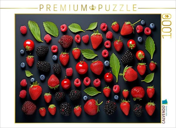 Produktbild: CALVENDO Puzzle Beerenfr&uuml;chte sch&ouml;n angeordnet | 1000 Teile Lege-Gr&ouml;&szlig;e 64x48cm Foto-Puzzle f&uuml;r gl&uuml;ckliche Stunden
