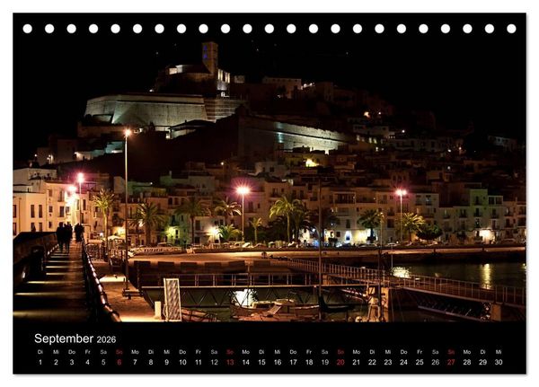 Produktbild: Ibiza by night (Tischkalender 2026 DIN A5 quer), CALVENDO Monatskalender