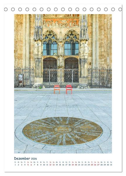 Produktbild: Ulm Fassaden der Stadt (Tischkalender 2026 DIN A5 hoch), CALVENDO Monatskalender
