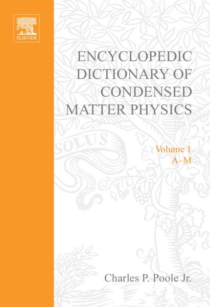 Produktbild: Encyclopedic Dictionary of Condensed Matter Physics