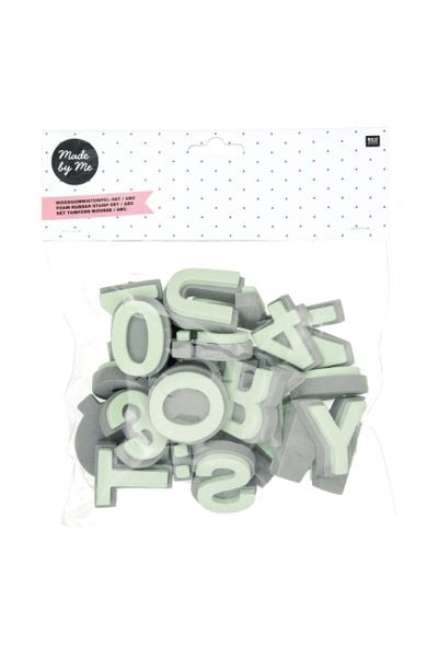 Produktbild: Stempelset Moosgummi Buchstaben und Zahlen Schriftart "Clarendom"