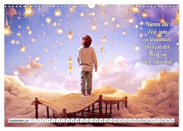 Produktbild: Spr&uuml;che mit Humor - KI-Bilder (Wandkalender 2026 DIN A3 quer), CALVENDO Monatskalender