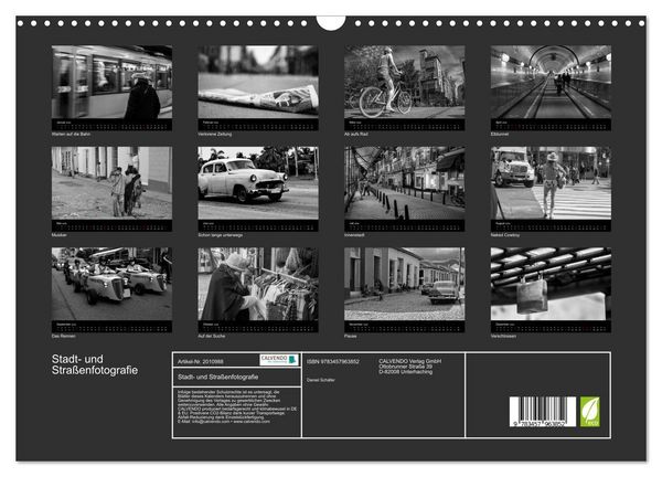 Produktbild: Stadt- und Stra&szlig;enfotografie (Wandkalender 2026 DIN A3 quer), CALVENDO Monatskalender
