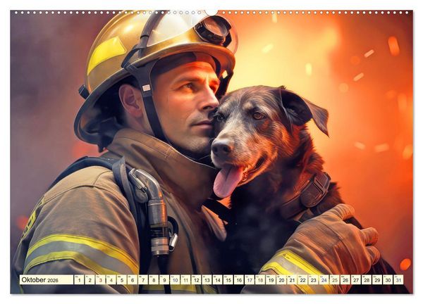 Produktbild: Emotionale Freundschaft (hochwertiger Premium Wandkalender 2026 DIN A2 quer), Kunstdruck in Hochglanz