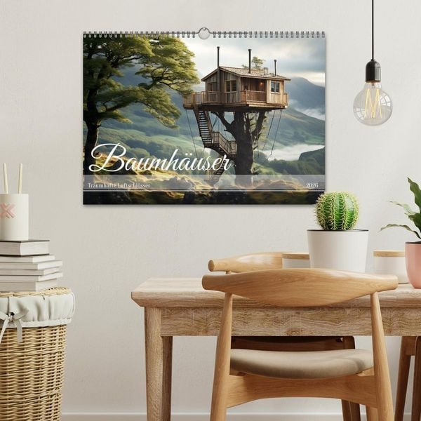 Produktbild: Baumh&auml;user - Traumhafte Luftschl&ouml;sser (Wandkalender 2026 DIN A3 quer), CALVENDO Monatskalender