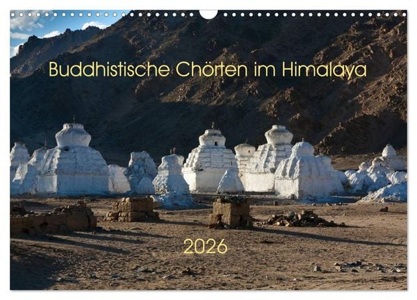 Produktbild: Buddhistische Ch&ouml;rten im Himalaya (Wandkalender 2026 DIN A3 quer), CALVENDO Monatskalender