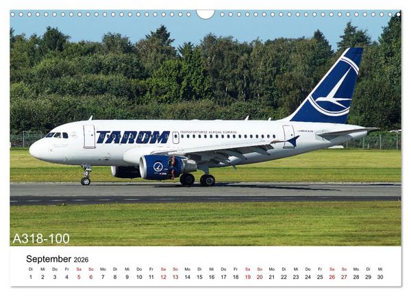 Produktbild: Flugzeuge von Airbus (Wandkalender 2026 DIN A3 quer), CALVENDO Monatskalender