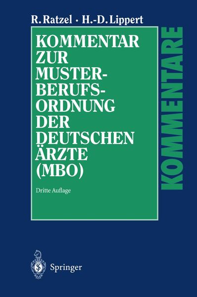 Produktbild: Kommentar zur Musterberufsordnung der deutschen &Auml;rzte (MBO)