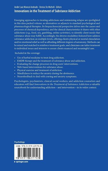 Produktbild: Innovations in the Treatment of Substance Addiction