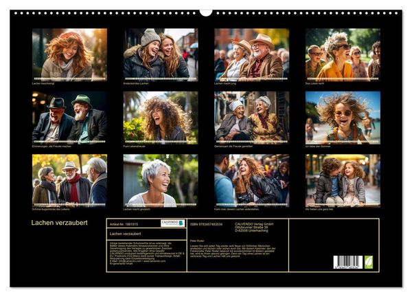 Produktbild: Lachen verzaubert (Wandkalender 2026 DIN A2 quer), CALVENDO Monatskalender