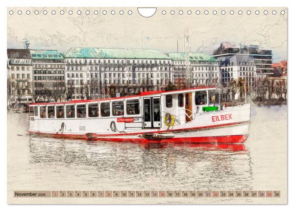 Produktbild: Hamburg f&uuml;r Genie&szlig;er (Wandkalender 2026 DIN A4 quer), CALVENDO Monatskalender