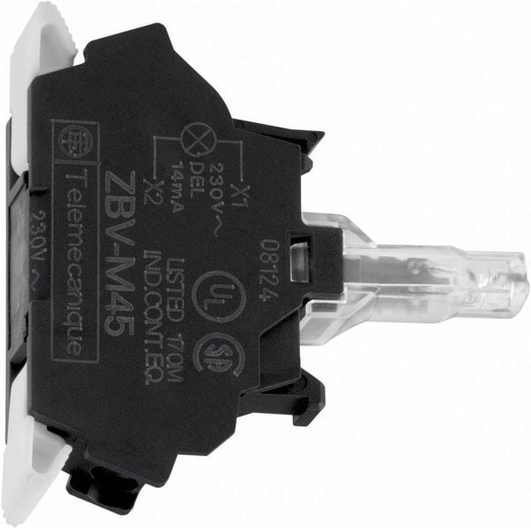 Schneider Electric ZBVB15 LED-Element mit Lampenfassung Weiß 24 V/DC, 24 V/AC 1St.