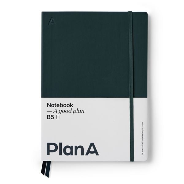 Produktbild: Notizbuch B5 Softcover Blanko Moss Green